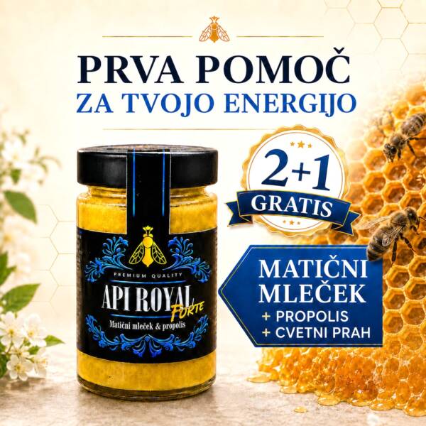 API ROYAL FORTE - matični mleček propolis cvetni prah