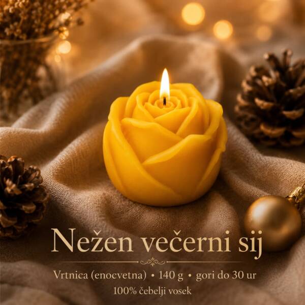 Sveče iz 100% čebeljega voska