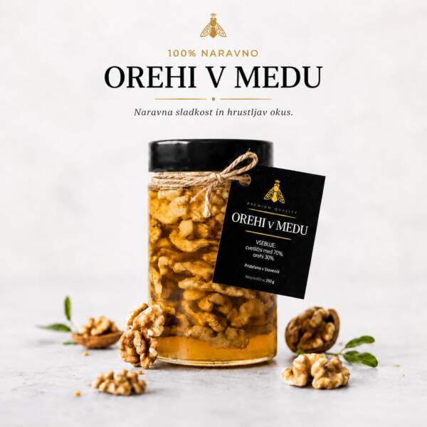 Orehi v medu - Čebelarstvo Kotnik