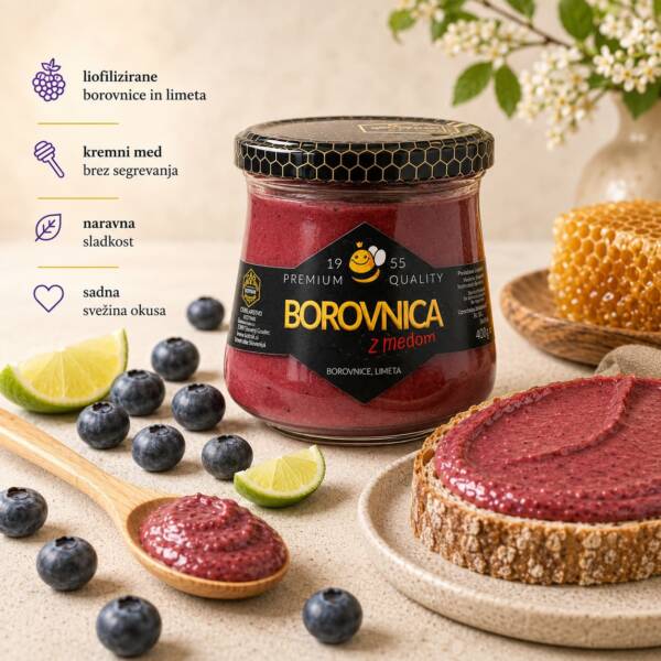 Borovnica z medom