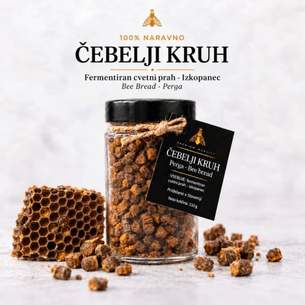 Čebelji kruh Izkopanec - Perga - Bee Bread Cvetni prah - Čebelarstvo Kotnik